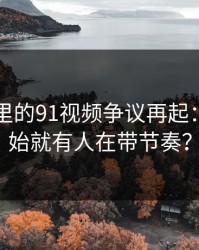 91爆料里的91视频争议再起：从一开始就有人在带节奏？